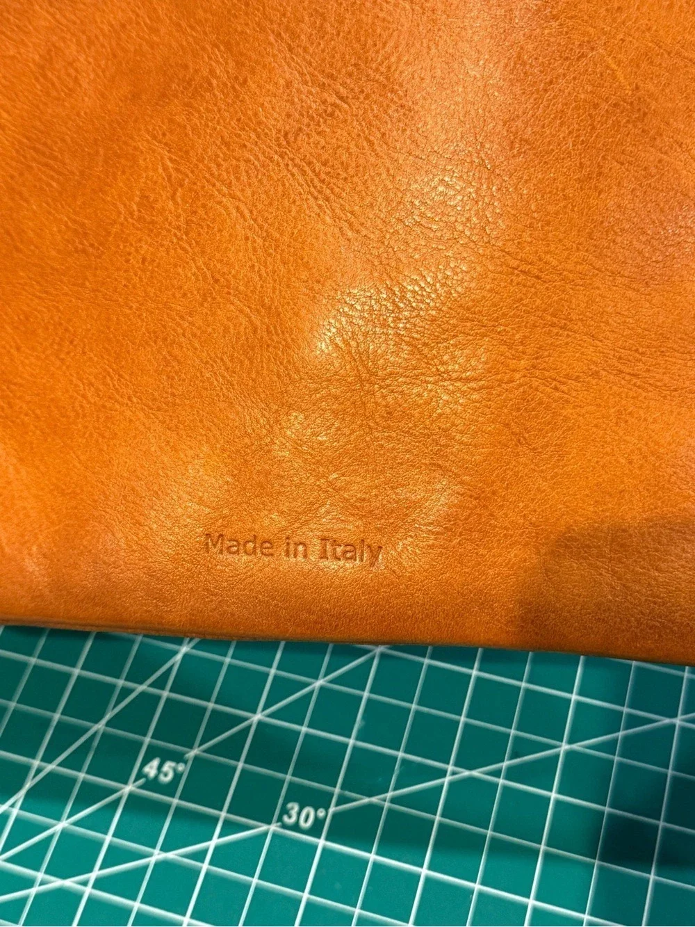 Pratesi Firenze Italian Leather Envelope Crossbody Bag | Cognac Brown | Italy